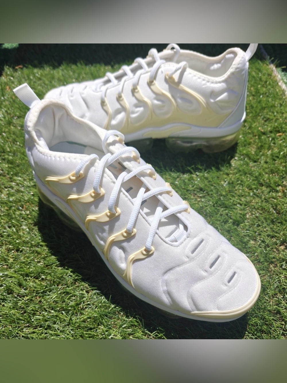 Nike Air Vapormax Plus White Platinum Men's Running Sneakers 924453-100 Sz 11